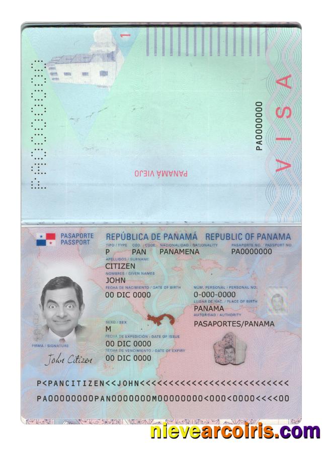 Panama passport new 2019-present